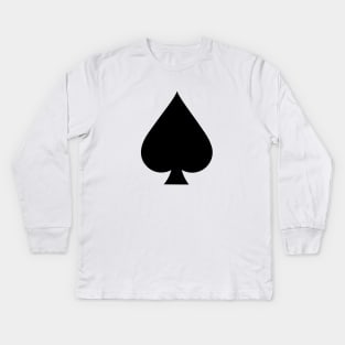 Ace of Spades Kids Long Sleeve T-Shirt